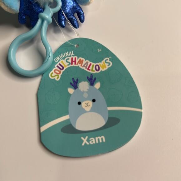 NWT Squishmallow Xam the Kirin Stag (Mythical Creature) 3.5” Clip - Picture 3 of 3